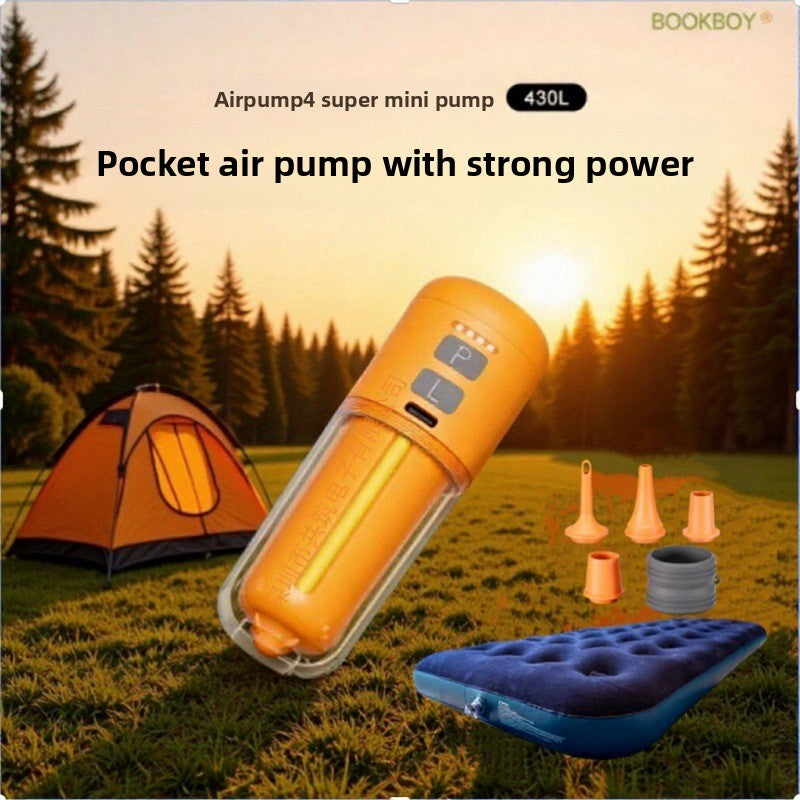 SunSit™ Portable Inflatable Pump with LED Light — Power + Light, One Device