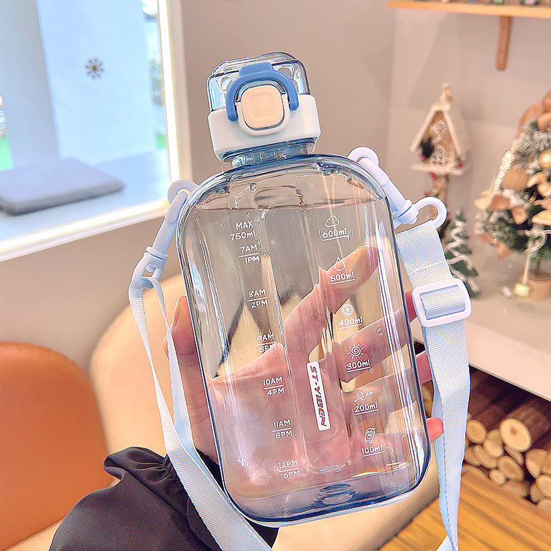 SunSit™ Summer Water Bottle with Strap — Stay Hydrated, Look Good Doing It